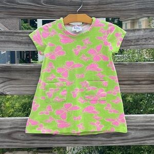 Lilly Pulitzer Girls’ Cotton Butterfly Tunic with Pockets Size 5